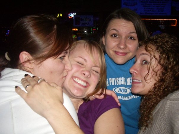 Ok, earliest picture I can find with most of us in it. (Sadly, no Anna) This is sophomore year, spring of 2008.
