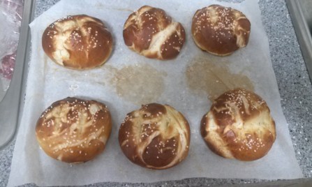 I took this picture with my phone! These are the actual buns that came out of my oven!