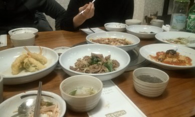 See what I mean. Awful camera and no good way to get all the food without getting the teachers.