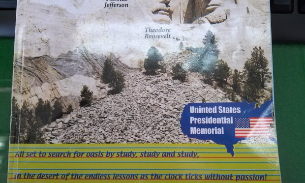 Student's English notebook.